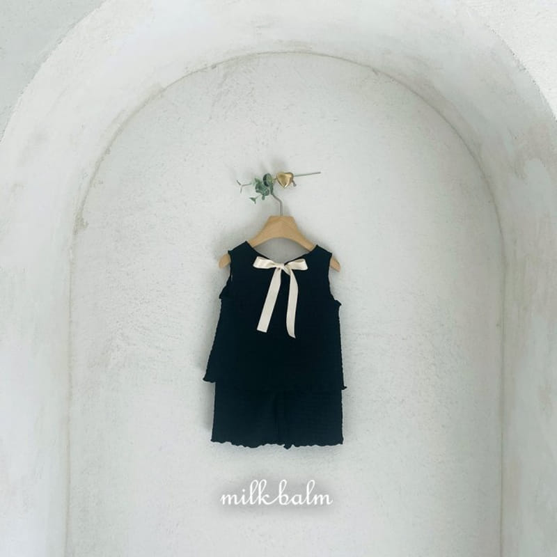 Milk Balm - Korean Children Fashion - #magicofchildhood - Bring Sleeveless Top Bottom Set - 9