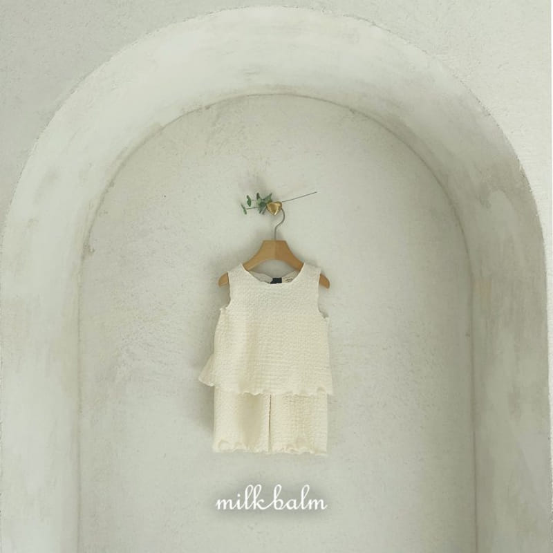 Milk Balm - Korean Children Fashion - #prettylittlegirls - Bring Sleeveless Top Bottom Set - 11