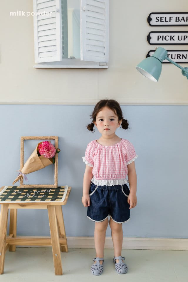 Milk Powder - Korean Children Fashion - #childofig - Check Blouse - 10