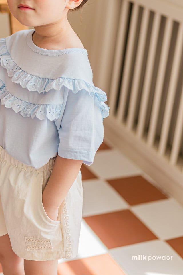 Milk Powder - Korean Children Fashion - #kidzfashiontrend - Frill Tee - 3