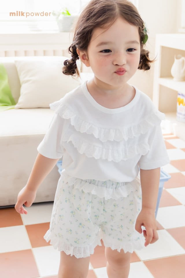 Milk Powder - Korean Children Fashion - #magicofchildhood - Frill Tee - 6