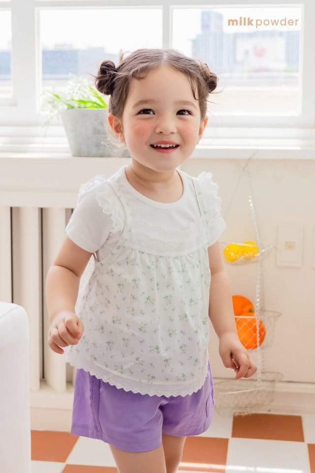 Milk Powder - Korean Children Fashion - #minifashionista - Rose Sleeveless Blouse - 6