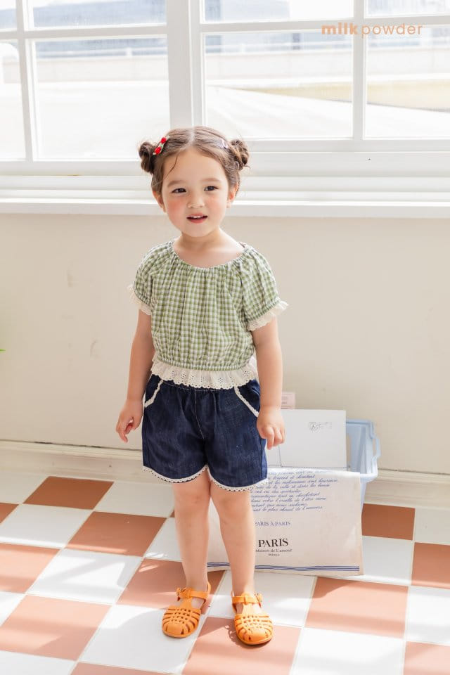 Milk Powder - Korean Children Fashion - #minifashionista - Check Blouse - 5