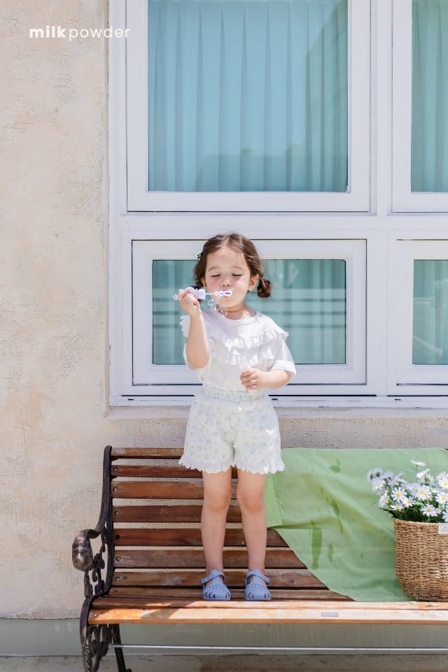 Milk Powder - Korean Children Fashion - #stylishchildhood - Frill Tee - 11