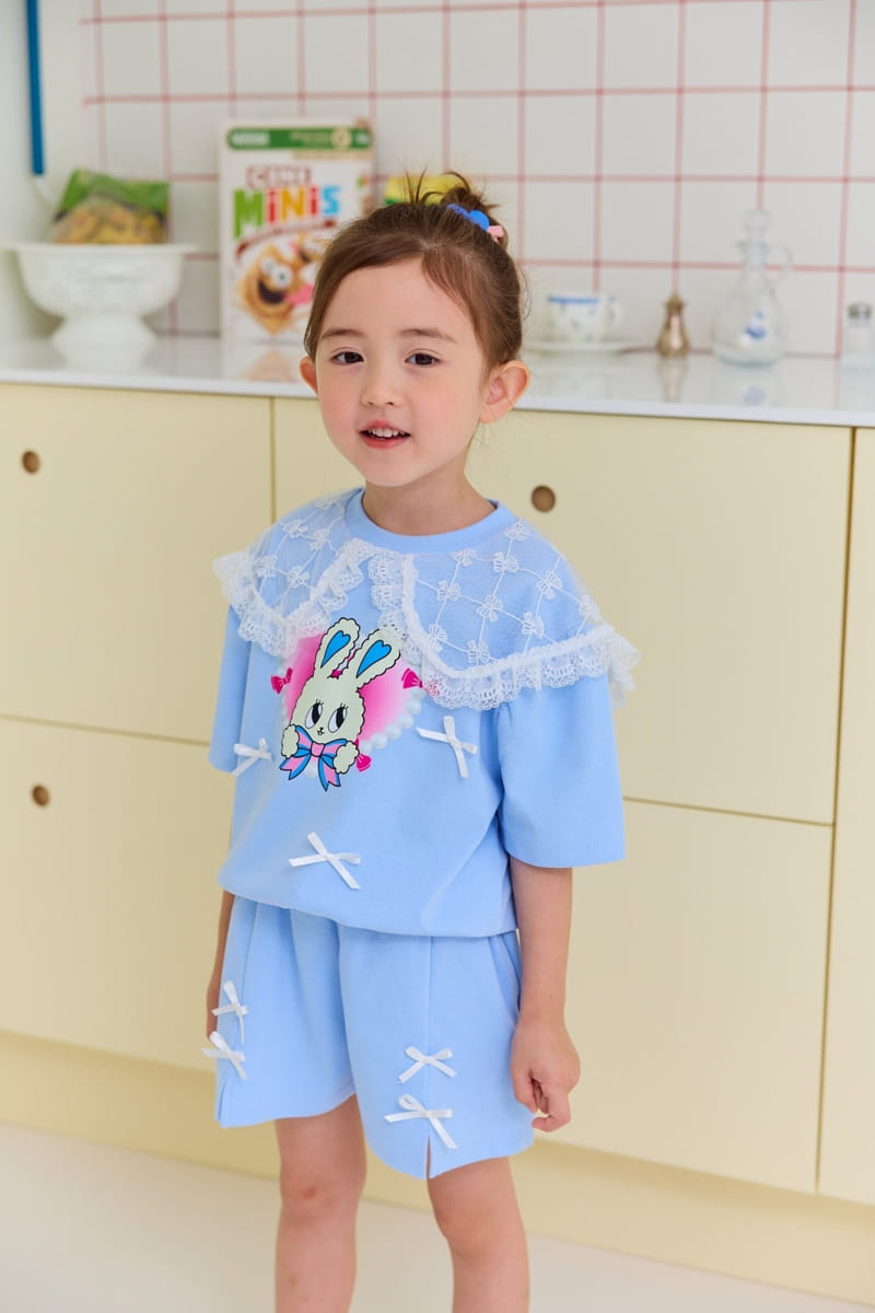 Miniature - Korean Children Fashion - #Kfashion4kids - Cottom Candy Top Bottom Set - 5