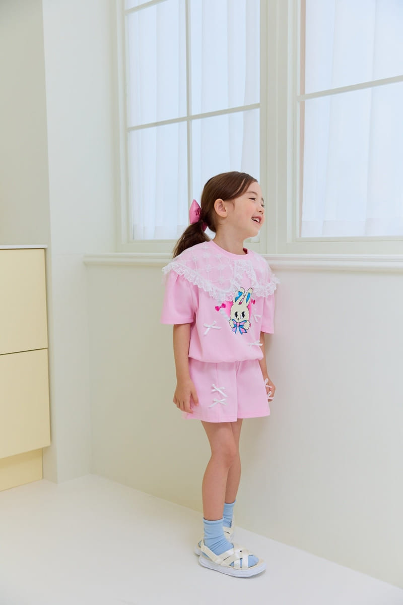 Miniature - Korean Children Fashion - #littlefashionista - Cottom Candy Top Bottom Set - 6