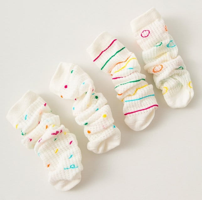 Miso - Korean Children Fashion - #kidsshorts - Dons Socks Set - 3