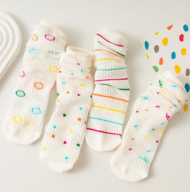 Miso - Korean Children Fashion - #kidzfashiontrend - Dons Socks Set - 5