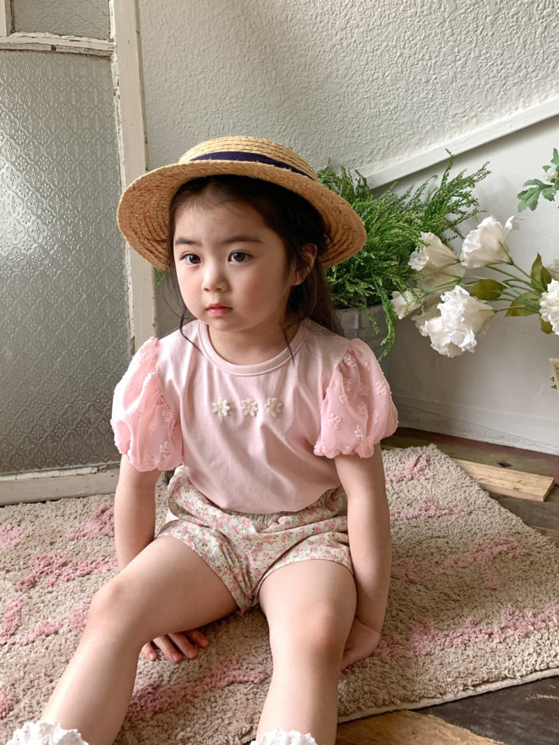 Momo Ann - Korean Children Fashion - #kidzfashiontrend - Flower Tee - 5