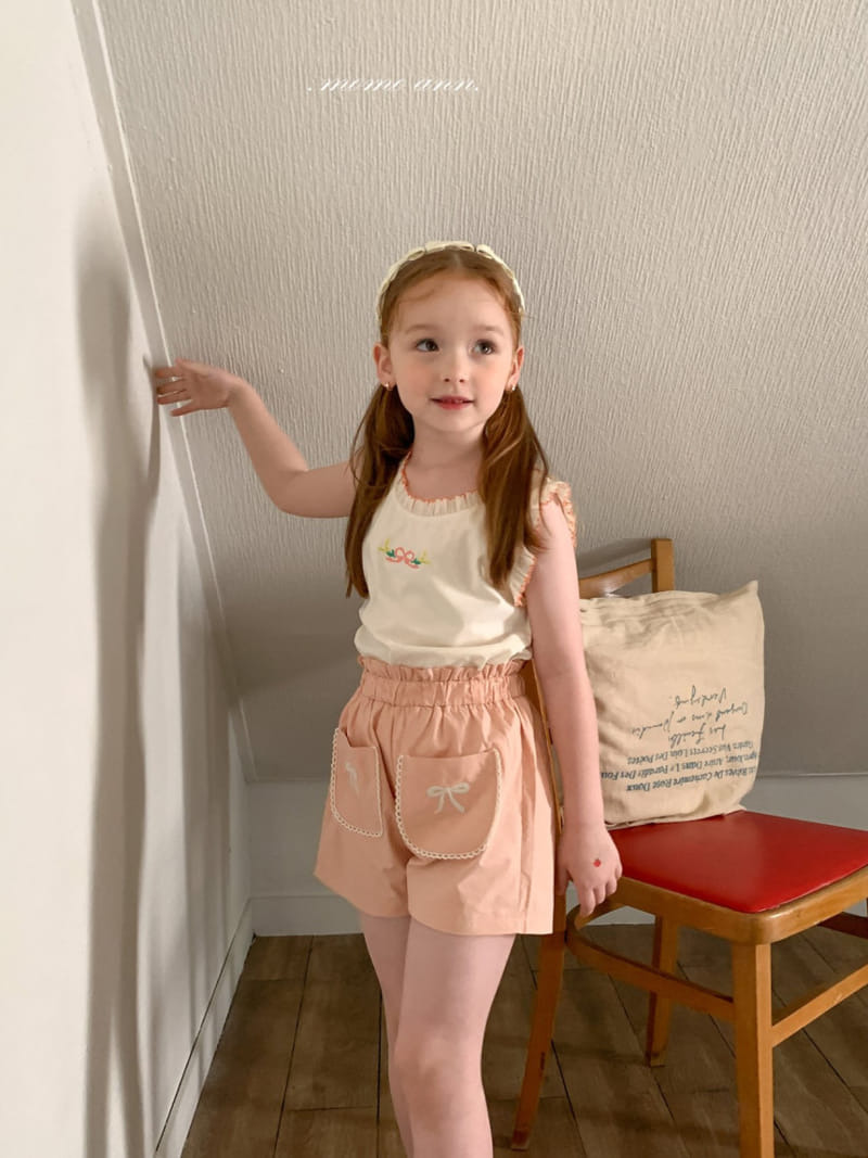 Momo Ann - Korean Children Fashion - #kidzfashiontrend - Peach Shorts - 2