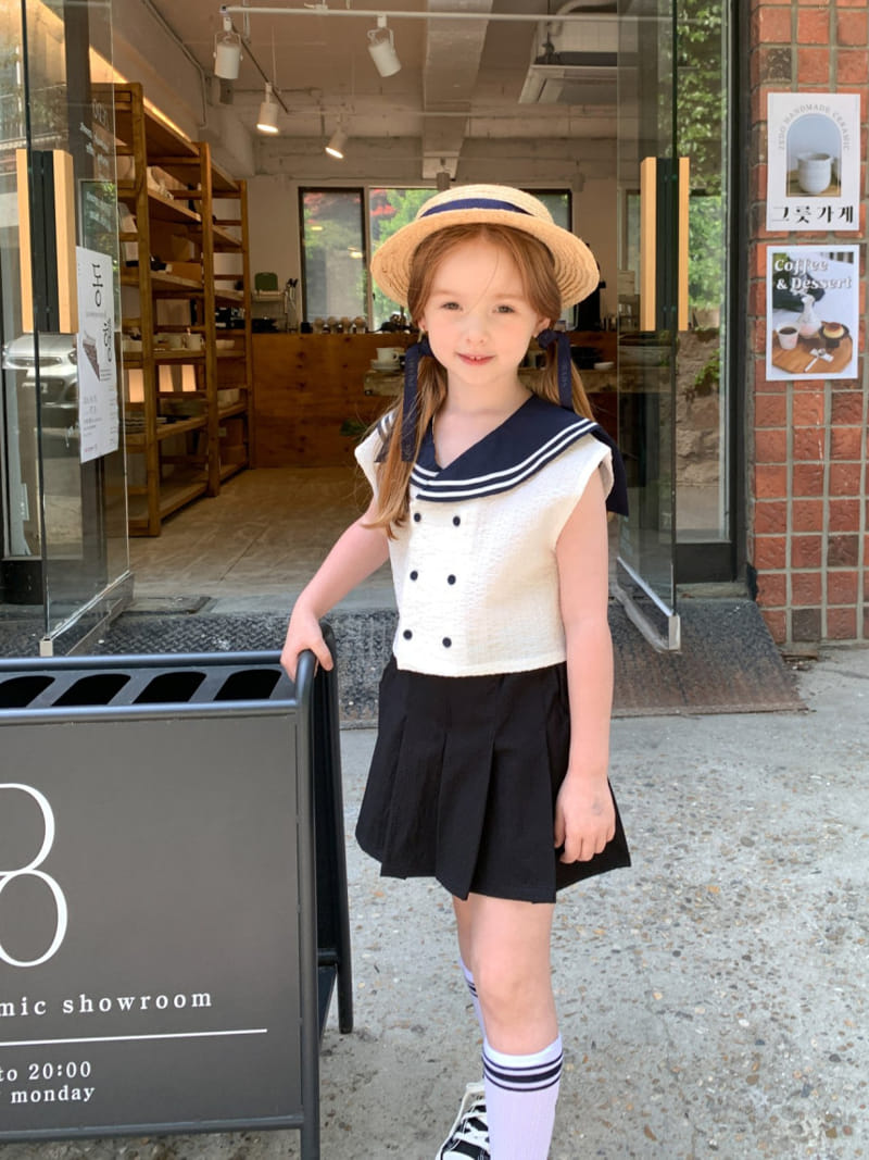 Momo Ann - Korean Children Fashion - #todddlerfashion - Marine Blouse - 5