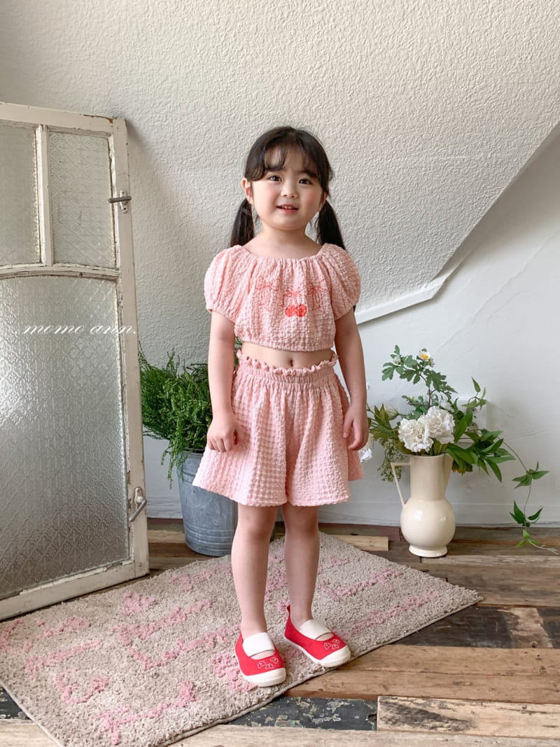 Momo Ann - Korean Children Fashion - #todddlerfashion - Winkle Top Bottom SET - 2