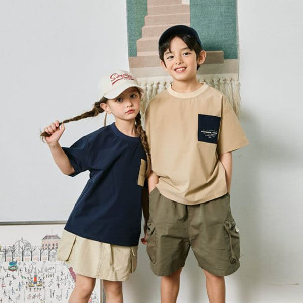 Monjello - Korean Children Fashion - #kidsshorts - Camping Tee