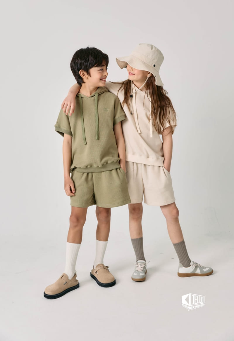 Monjello - Korean Children Fashion - #magicofchildhood - light Top Bottom Set - 2