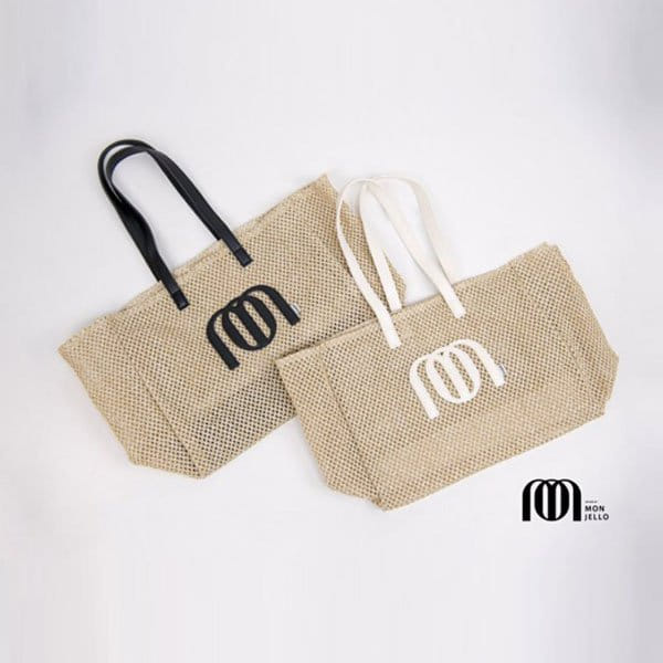 Monjello - Korean Children Fashion - #magicofchildhood - Rattan Net Beach Bag