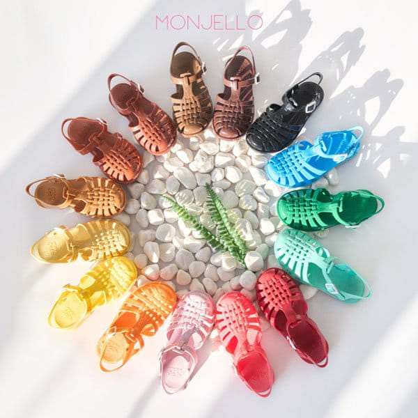 Monjello - Korean Children Fashion - #todddlerfashion - Jelly Shoes (choco, blue, almond)