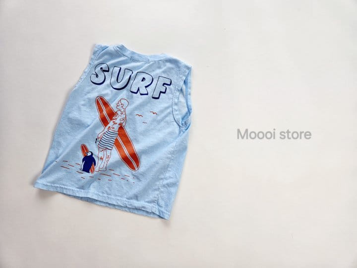 Mooi Store - Korean Children Fashion - #toddlerclothing - Surf Sleeveless Tee - 5