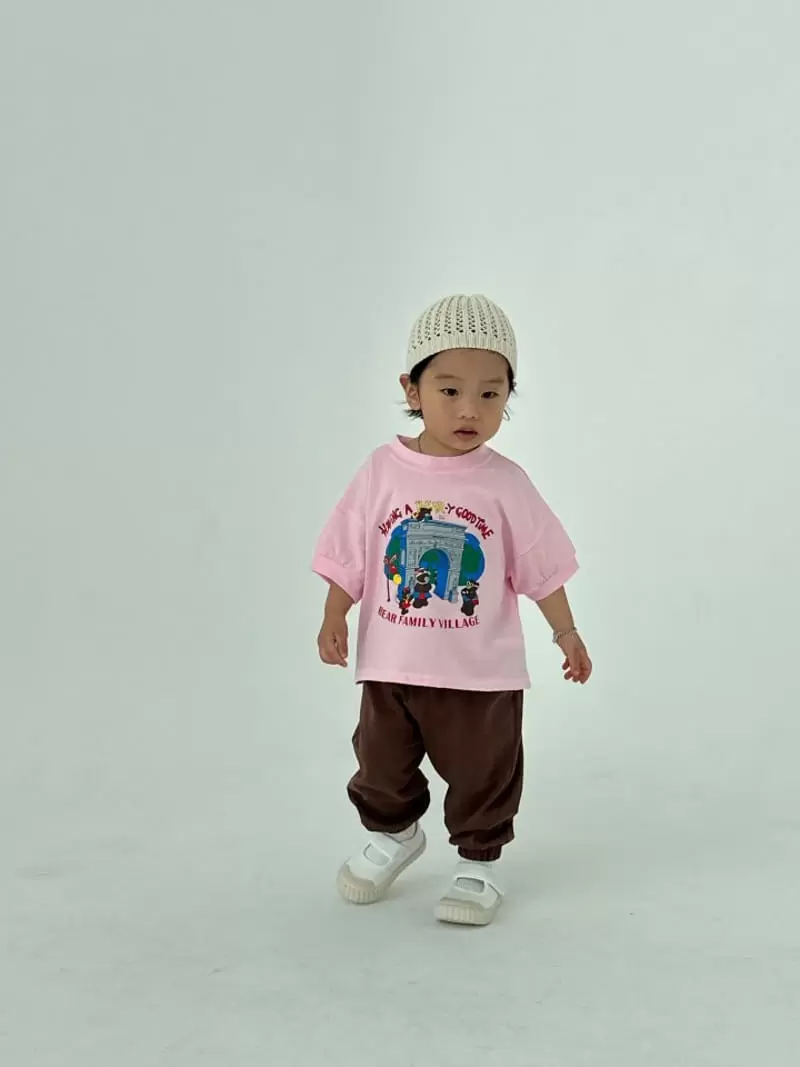 Moran - Korean Children Fashion - #childrensboutique - Family Bear Tee - 10