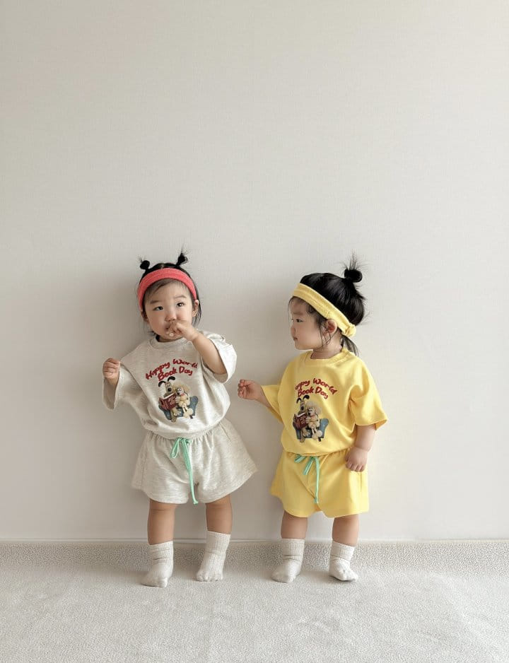 Moran - Korean Children Fashion - #childrensboutique - Book Day Top Bottom Set - 4