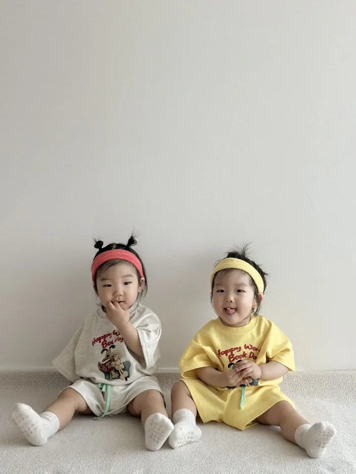 Moran - Korean Children Fashion - #discoveringself - Book Day Top Bottom Set - 5