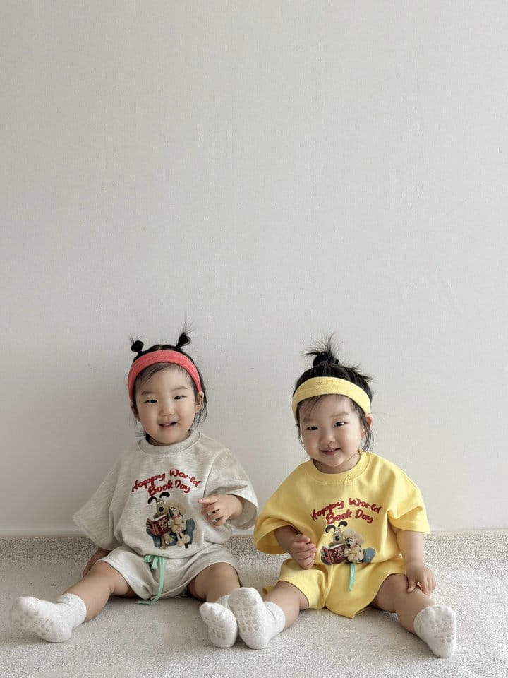 Moran - Korean Children Fashion - #fashionkids - Book Day Top Bottom Set - 6