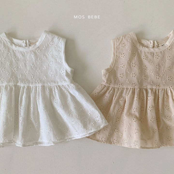 Mos Bebe - Korean Baby Fashion - #babyboutiqueclothing - Paly Sleeveless Blouse - 2