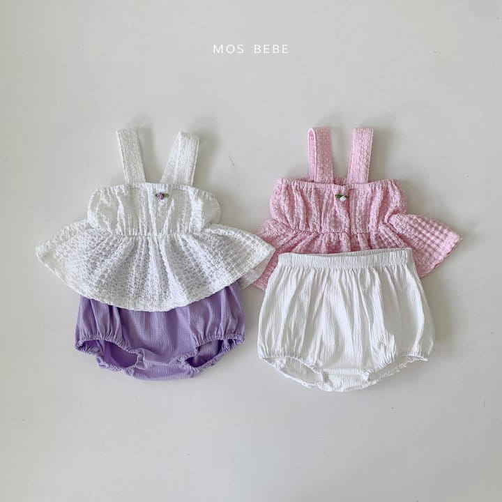 Mos Bebe - Korean Baby Fashion - #babyclothing - Hawaii Top Bottom Set - 5