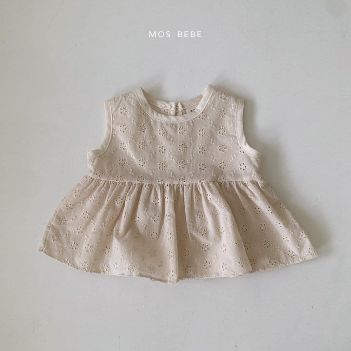 Mos Bebe - Korean Baby Fashion - #babyclothing - Paly Sleeveless Blouse - 4