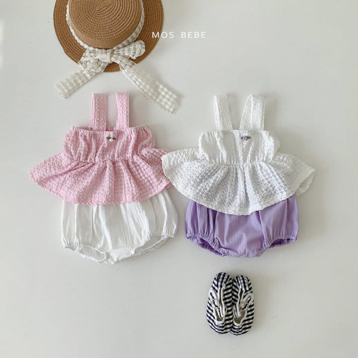 Mos Bebe - Korean Baby Fashion - #onlinebabyshop - Hawaii Top Bottom Set