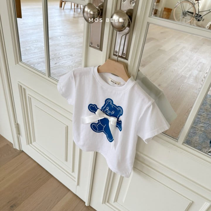 Mos Bebe - Korean Children Fashion - #childofig - Ribbon Bear Tee - 8