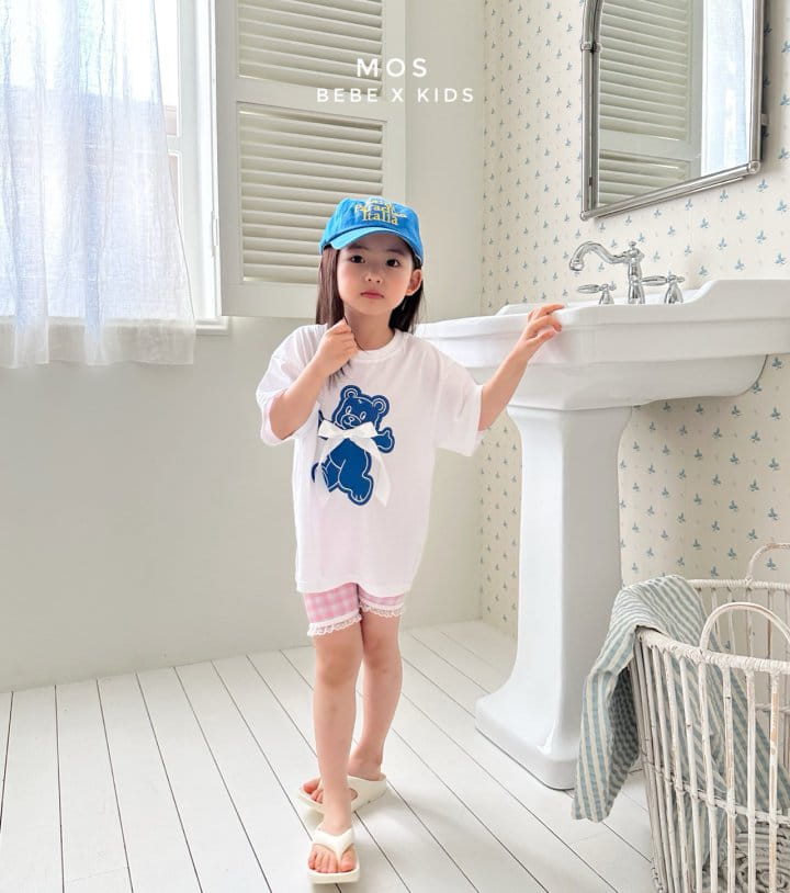 Mos Bebe - Korean Children Fashion - #magicofchildhood - Ribbon Bear Tee - 2