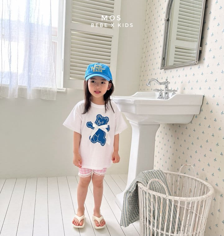 Mos Bebe - Korean Children Fashion - #minifashionista - Ribbon Bear Tee - 3