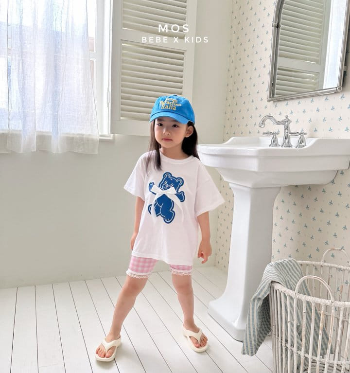 Mos Bebe - Korean Children Fashion - #minifashionista - Ribbon Bear Tee - 4