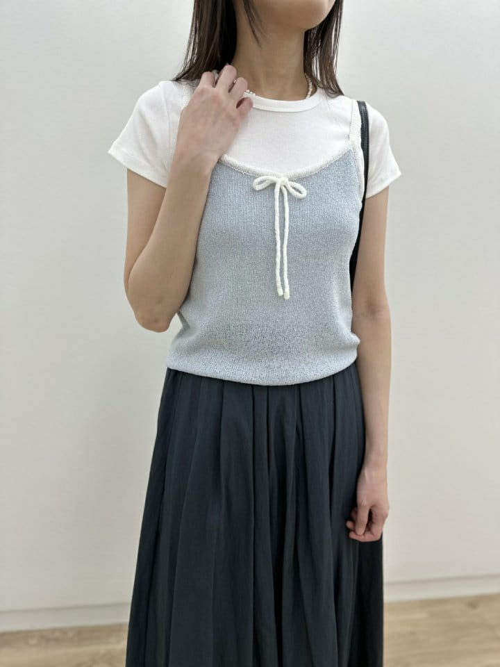 Most - Korean Women Fashion - #momslook - Color Ribbon Knit - 2