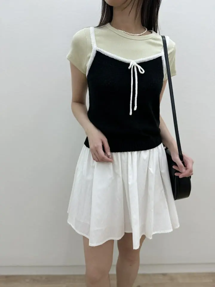 Most - Korean Women Fashion - #womensfashion - Color Ribbon Knit - 4