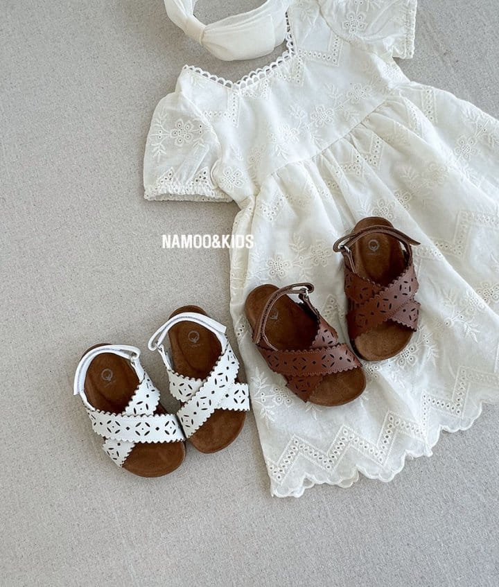 Namoo & Kids - Korean Children Fashion - #minifashionista - Cream Sandals N -119