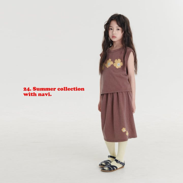 Navi - Korean Children Fashion - #designkidswear - Shine Sleeveless Tee - 3