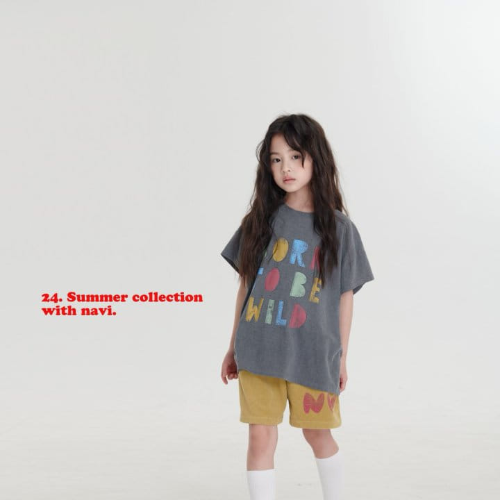 Navi - Korean Children Fashion - #kidsshorts - Wild Tee - 9