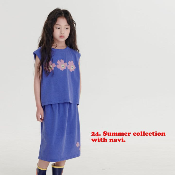 Navi - Korean Children Fashion - #kidsshorts - Shine Sleeveless Tee - 6