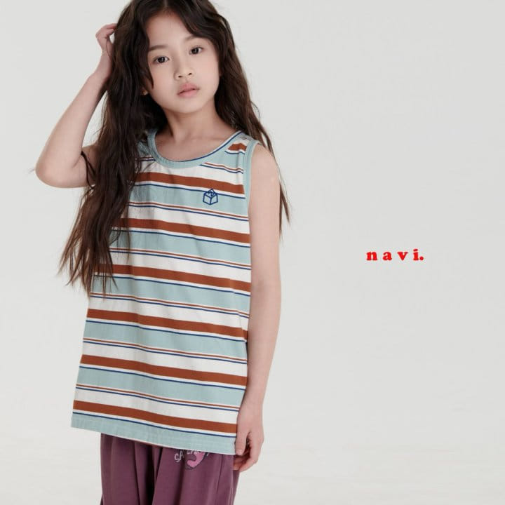 Navi - Korean Children Fashion - #kidsshorts - Butter Sleeveless Tee - 3