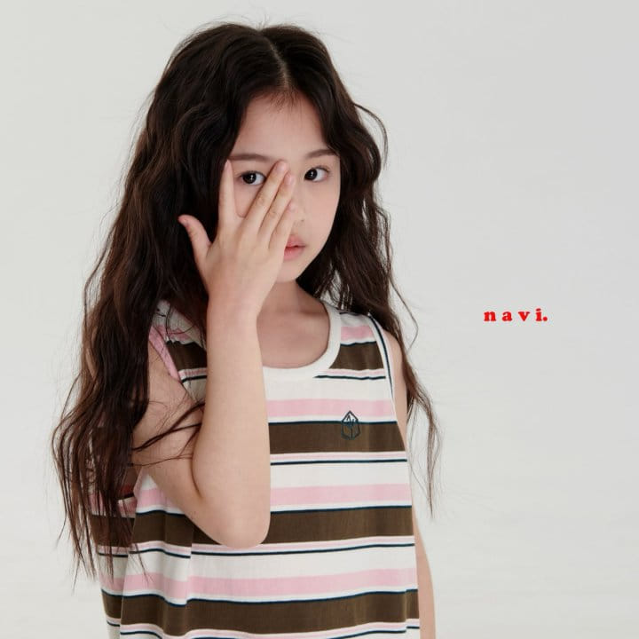 Navi - Korean Children Fashion - #todddlerfashion - Butter Sleeveless Tee - 11