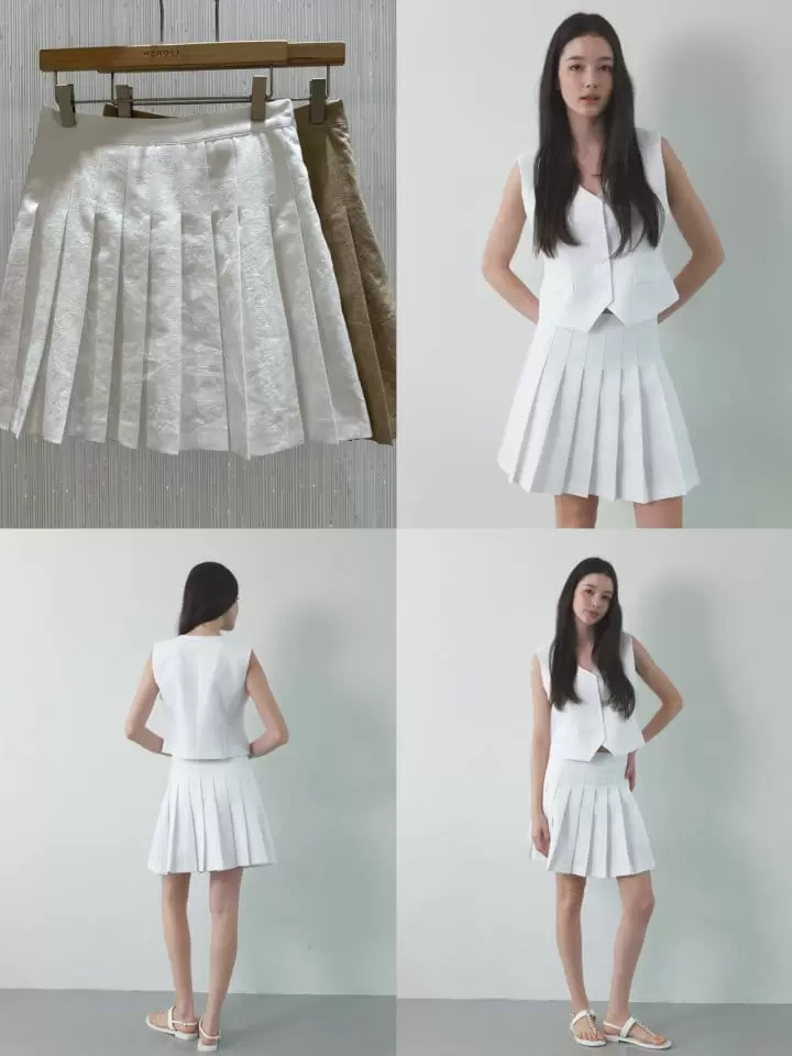 Neroli36 - Korean Women Fashion - #momslook - H Maison Wrinkle Skirt - 6