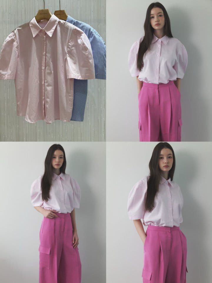 Neroli36 - Korean Women Fashion - #momslook - ST Puff Shirt - 4