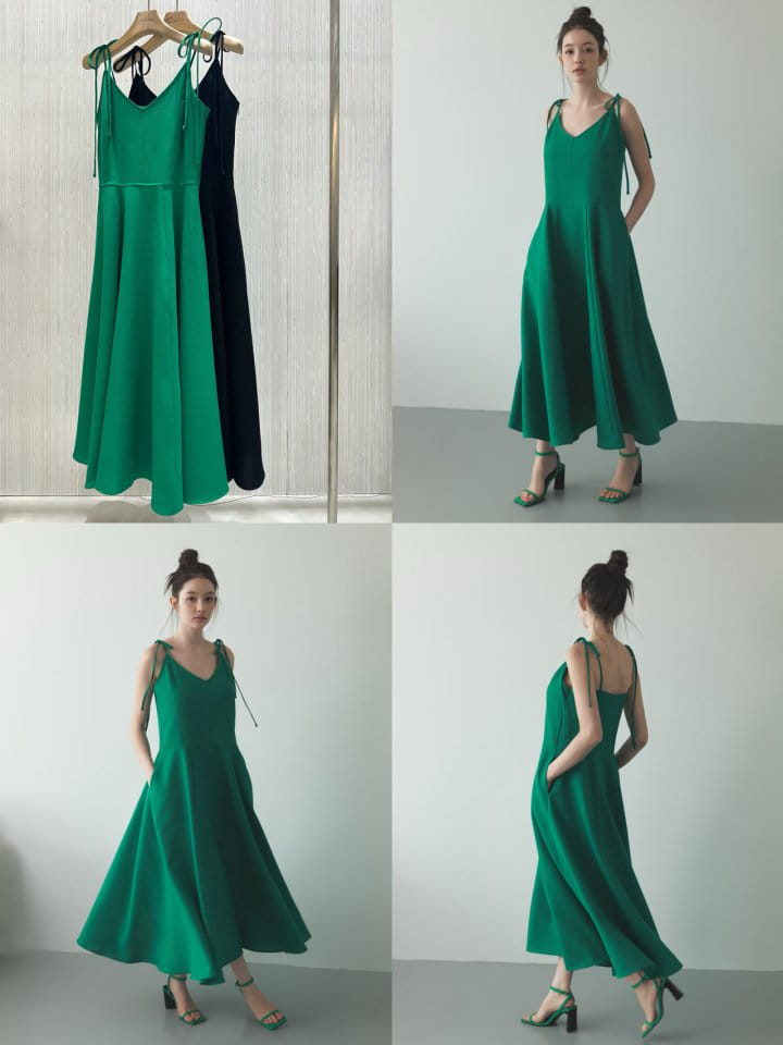 Neroli36 - Korean Women Fashion - #momslook - L Stitch One-Piece - 4