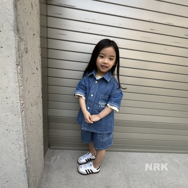 Nrk - Korean Children Fashion - #littlefashionista - Embroidery Denim Shirt - 10