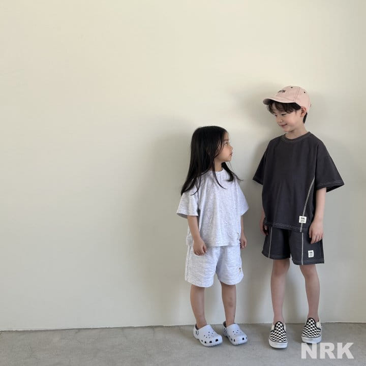 Nrk - Korean Children Fashion - #minifashionista - Stitch Top Bottom Set - 3