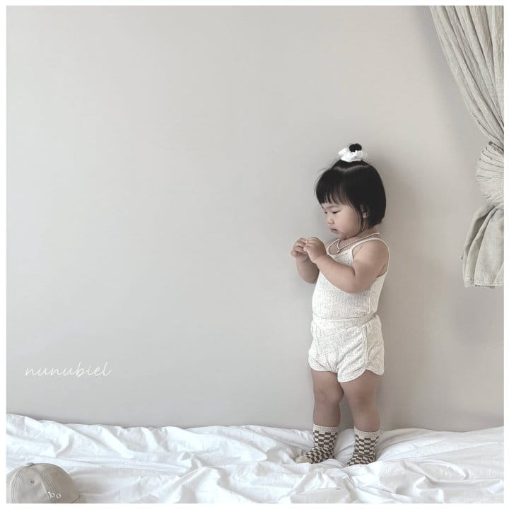 Nunubiel - Korean Children Fashion - #prettylittlegirls - Oatmeal Top Bottom Set - 10