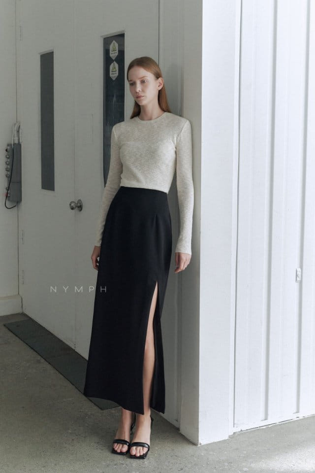 Nymph - Korean Women Fashion - #momslook - Basic Round Tee - 7