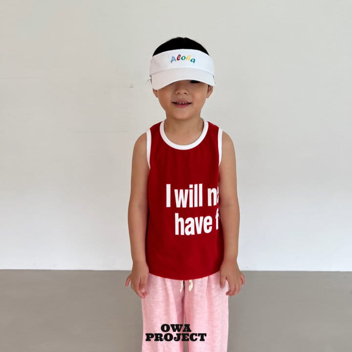 O Wa - Korean Children Fashion - #childrensboutique - Fun Color Sleeveless Tee - 10