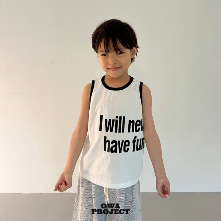 O Wa - Korean Children Fashion - #Kfashion4kids - Fun Color Sleeveless Tee - 4